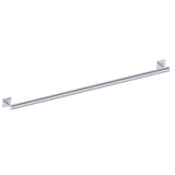 Kartners - 9400 Series 42-inch Round Grab Bar with Square Rosettes 35mm-Polished Chrome - Polished Chrome