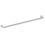 Kartners - 9400 Series 42-inch Round Grab Bar with Square Rosettes-Polished Chrome - Polished Chrome