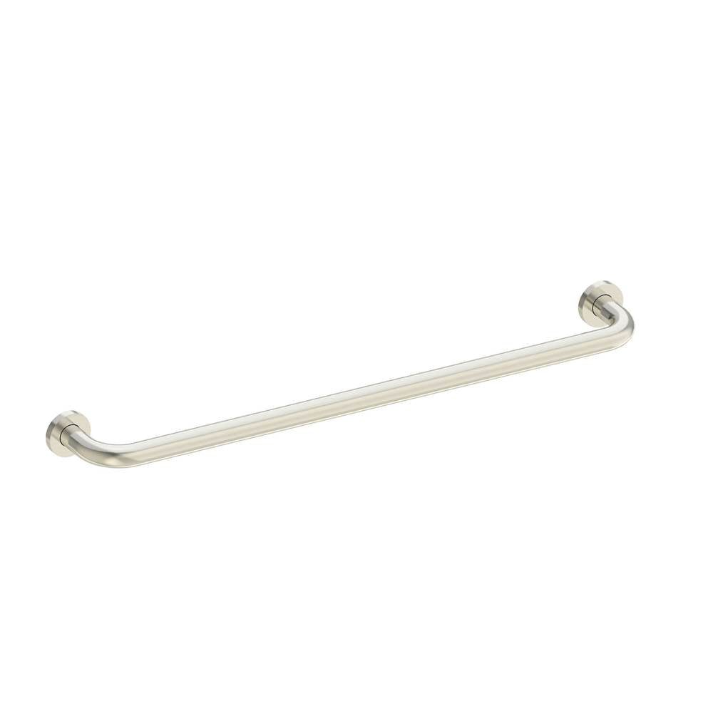 Kartners - 24-inch - 1-inch Diameter- Personal Gripbar-Brushed Nickel - Brushed Nickel