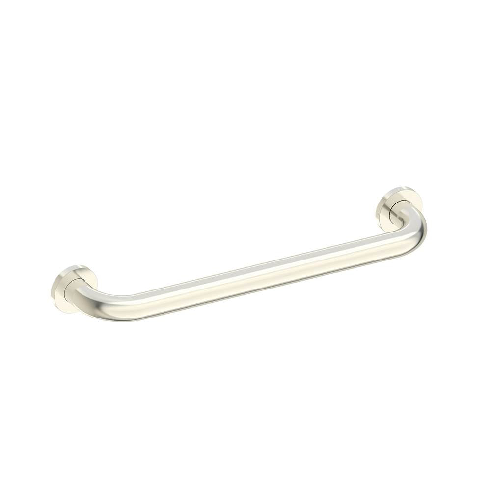 Kartners - 9500 Series 18-inch Round Grab Bar-Brushed Nickel - Brushed Nickel