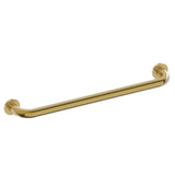 Kartners - 9500 Series 24-inch Round Grab Bar-Brushed Bronze - Brushed Bronze