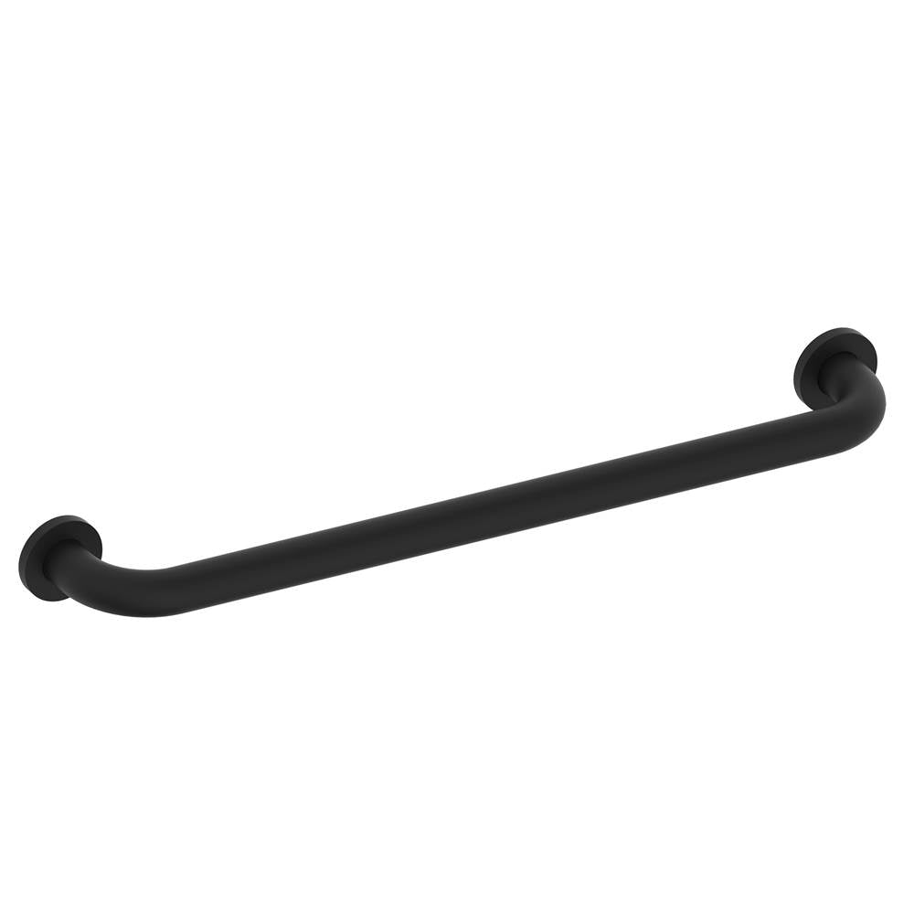Kartners - 9500 Series 24-inch Round Grab Bar-Matte Black - Matte Black