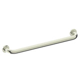 Kartners - 9500 Series 24-inch Round Grab Bar-Polished Nickel - Polished Nickel