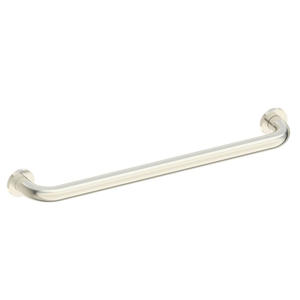 Kartners - 9500 Series 24-inch Round Grab Bar-Brushed Nickel - Brushed Nickel