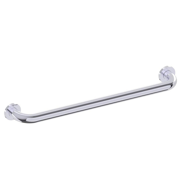 Kartners - 9500 Series 24-inch Round Grab Bar-Polished Chrome - Polished Chrome