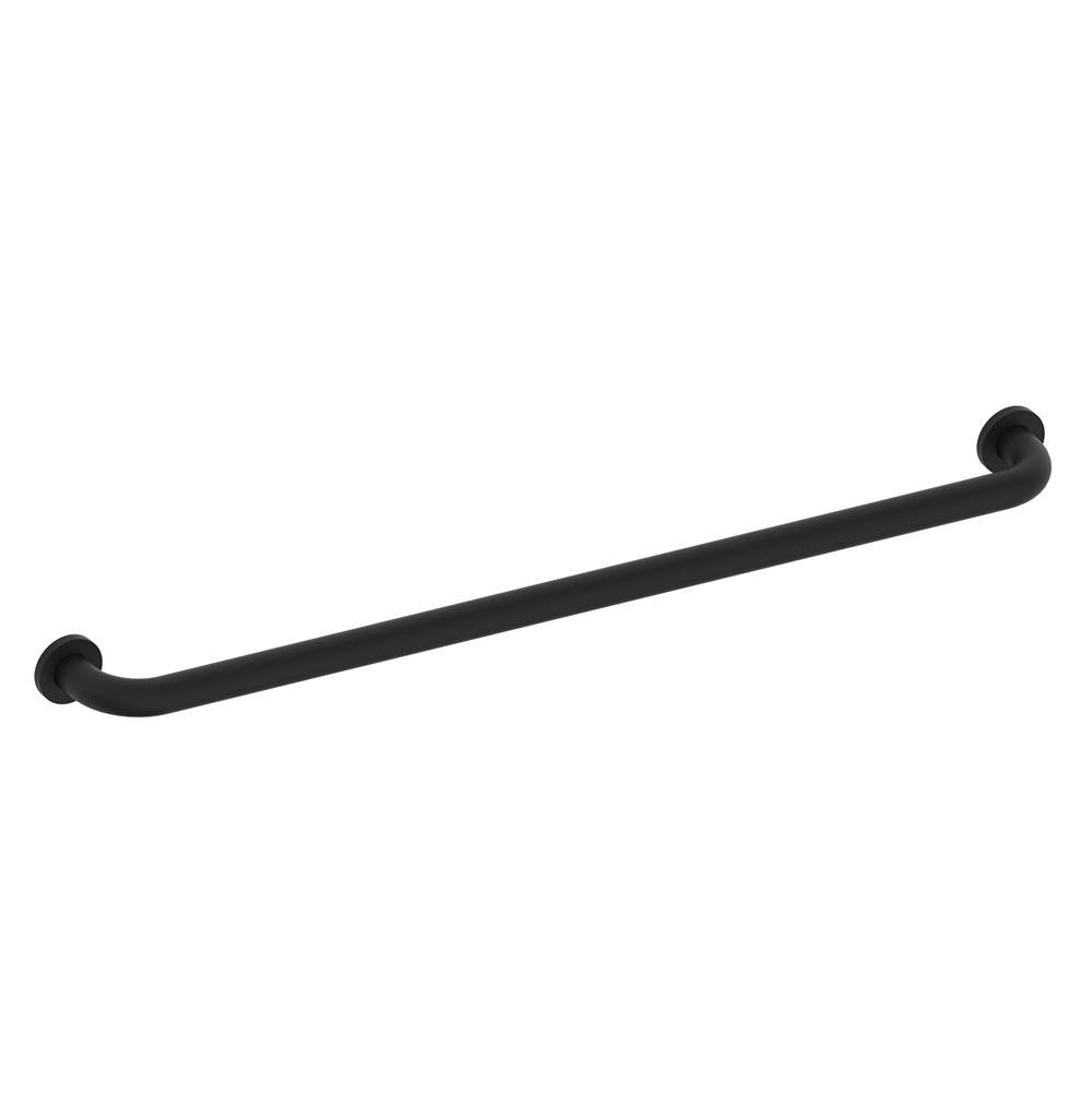 Kartners - 9500 Series 36-inch Round Grab Bar-Matte Black - Matte Black