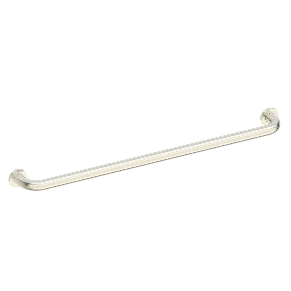 Kartners - 9500 Series 36-inch Round Grab Bar-Brushed Nickel - Brushed Nickel