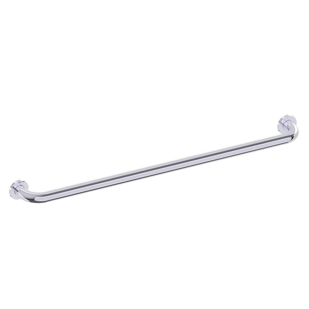 Kartners - 9500 Series 36-inch Round Grab Bar-Polished Chrome - Polished Chrome