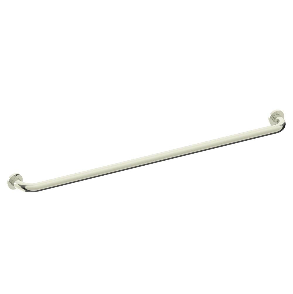 Kartners - 9500 Series 42-inch Round Grab Bar-Polished Nickel - Polished Nickel