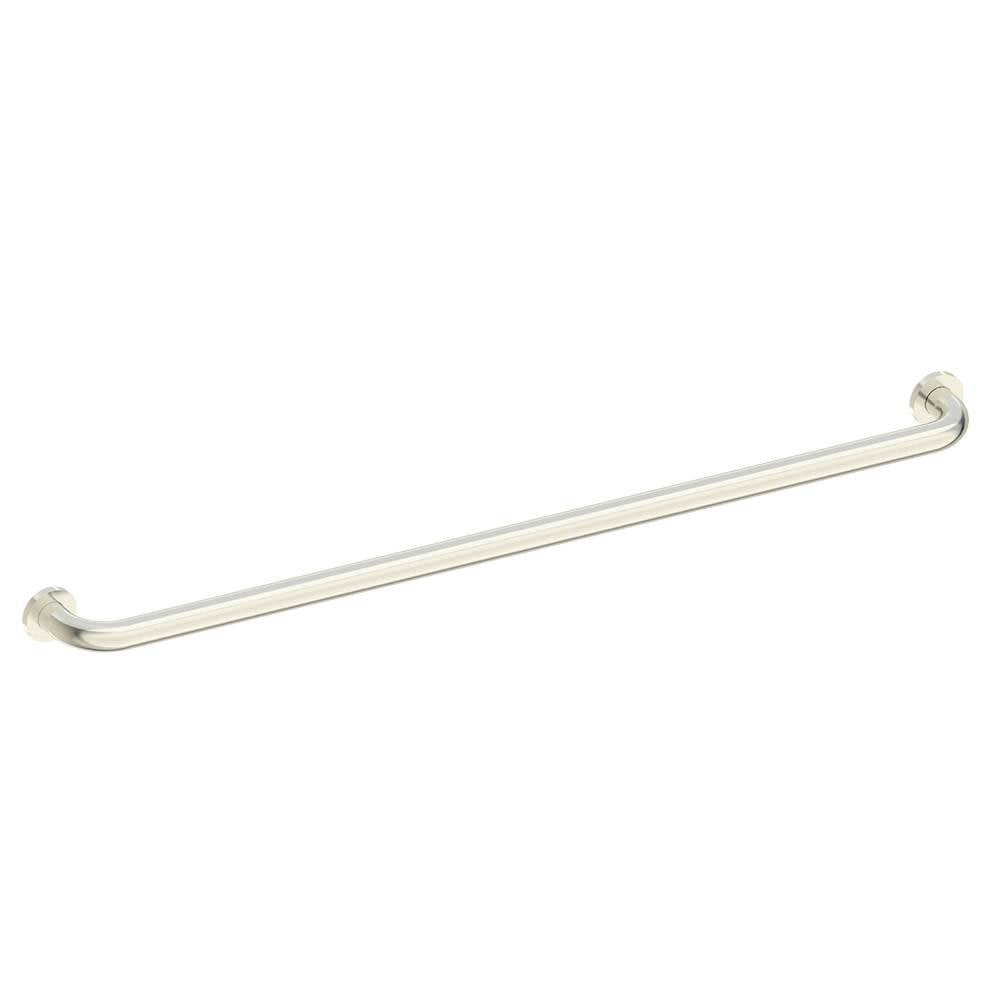 Kartners - 9500 Series 42-inch Round Grab Bar-Brushed Nickel - Brushed Nickel