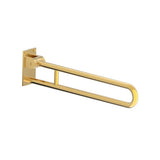 Kartners - BERLIN - Fold Down Grab Bar-Brushed Bronze - Brushed Bronze