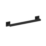 Kartners - 9600 Series 12-inch Mitered Grab Bar with Square Rosettes-Matte Black - Matte Black