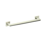 Kartners - 9600 Series 12-inch Mitered Grab Bar with Square Rosettes-Polished Nickel - Polished Nickel