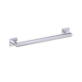 Kartners - 9600 Series 12-inch Mitered Grab Bar with Square Rosettes-Polished Chrome - Polished Chrome