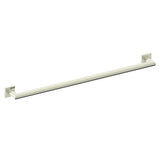 Kartners - 9600 Series 36-inch Mitered Grab Bar with Square Rosettes-Polished Nickel - Polished Nickel