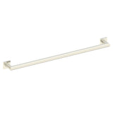 Kartners - 9600 Series 36-inch Mitered Grab Bar with Square Rosettes-Brushed Nickel - Brushed Nickel