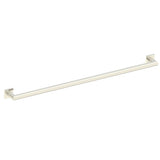 Kartners - 9600 Series 42-inch Mitered Grab Bar with Square Rosettes-Brushed Nickel - Brushed Nickel