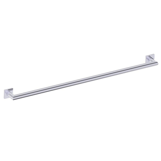 Kartners - 9600 Series 42-inch Mitered Grab Bar with Square Rosettes-Polished Chrome - Polished Chrome