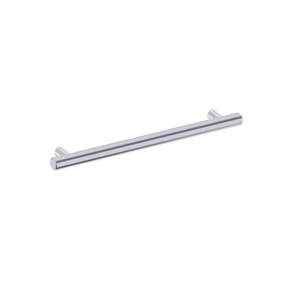 Kartners - 9700 Series Modern 12-inch Round Grab Bar-Polished Chrome - Polished Chrome