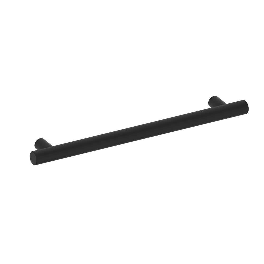 Kartners - 9700 Series Modern 18-inch Round Grab Bar-Matte Black - Matte Black