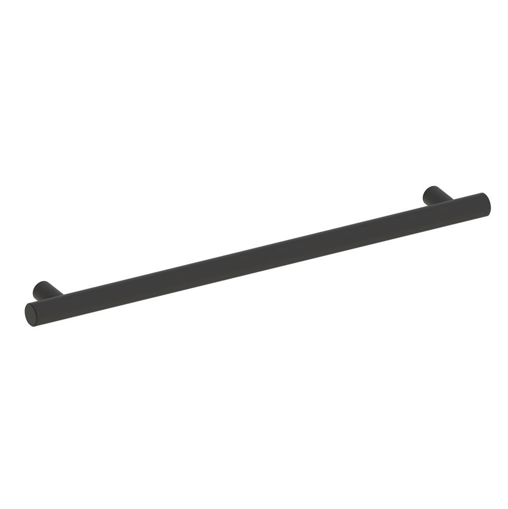 Kartners - 9700 Series Modern 24-inch Round Grab Bar-Matte Black - Matte Black