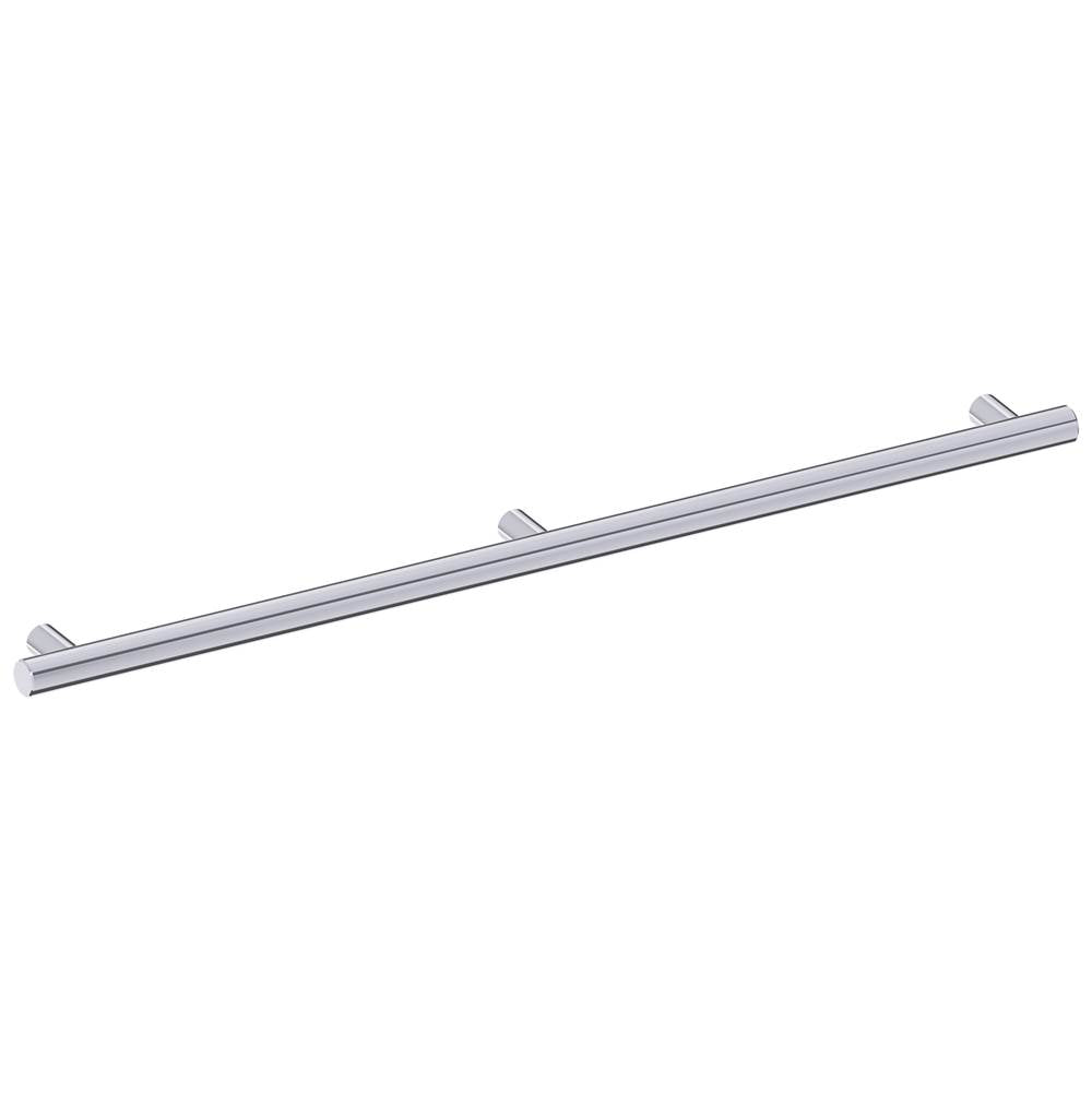 Kartners - 9700 Series Modern 36-inch Round Grab Bar-Polished Chrome - Polished Chrome