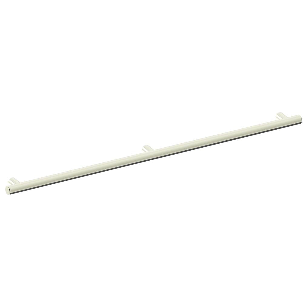 Kartners - 9700 Series Modern 42-inch Round Grab Bar-Polished Nickel - Polished Nickel