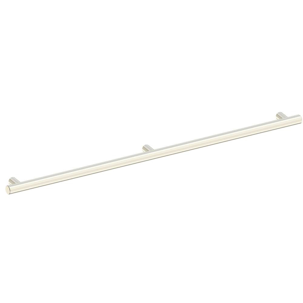 Kartners - 9700 Series Modern 42-inch Round Grab Bar-Brushed Nickel - Brushed Nickel