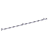 Kartners - 9700 Series Modern 42-inch Round Grab Bar-Polished Chrome - Polished Chrome