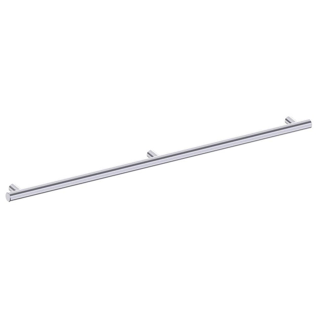 Kartners - 9700 Series Modern 42-inch Round Grab Bar-Polished Chrome - Polished Chrome