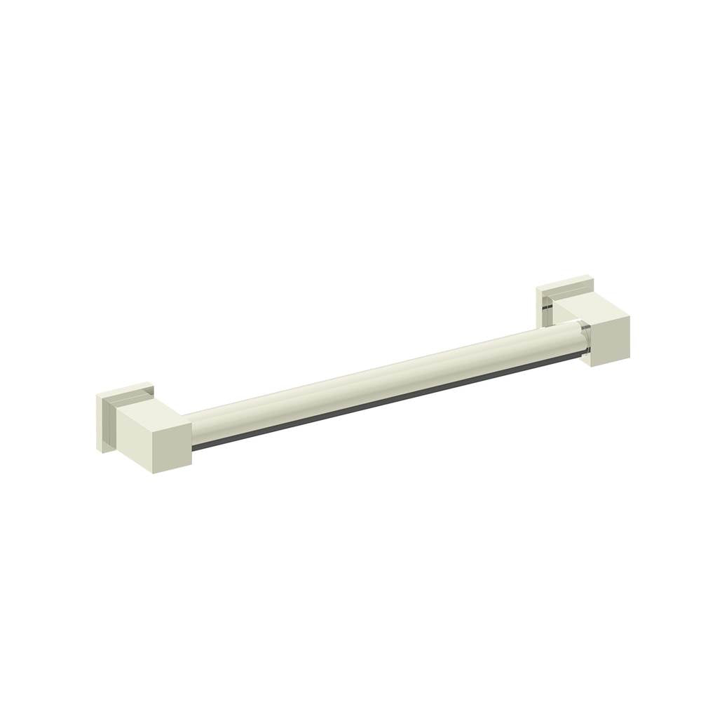 Kartners - 9800 Series  18-inch Round Grab Bar with Square Ends-Polished Nickel - Polished Nickel