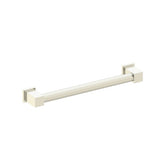 Kartners - 9800 Series  18-inch Round Grab Bar with Square Ends-Brushed Nickel - Brushed Nickel