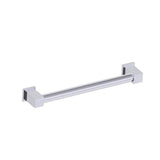 Kartners - 9800 Series  18-inch Round Grab Bar with Square Ends-Polished Chrome - Polished Chrome