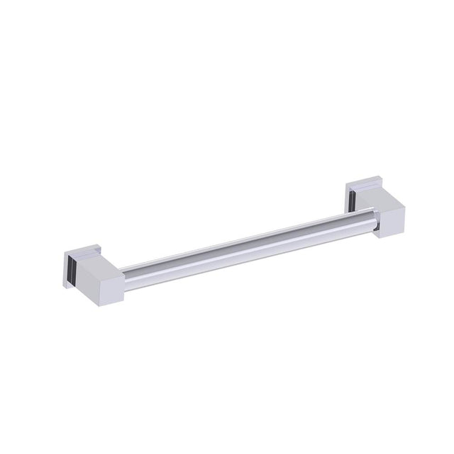 Kartners - 9800 Series  18-inch Round Grab Bar with Square Ends-Polished Chrome - Polished Chrome