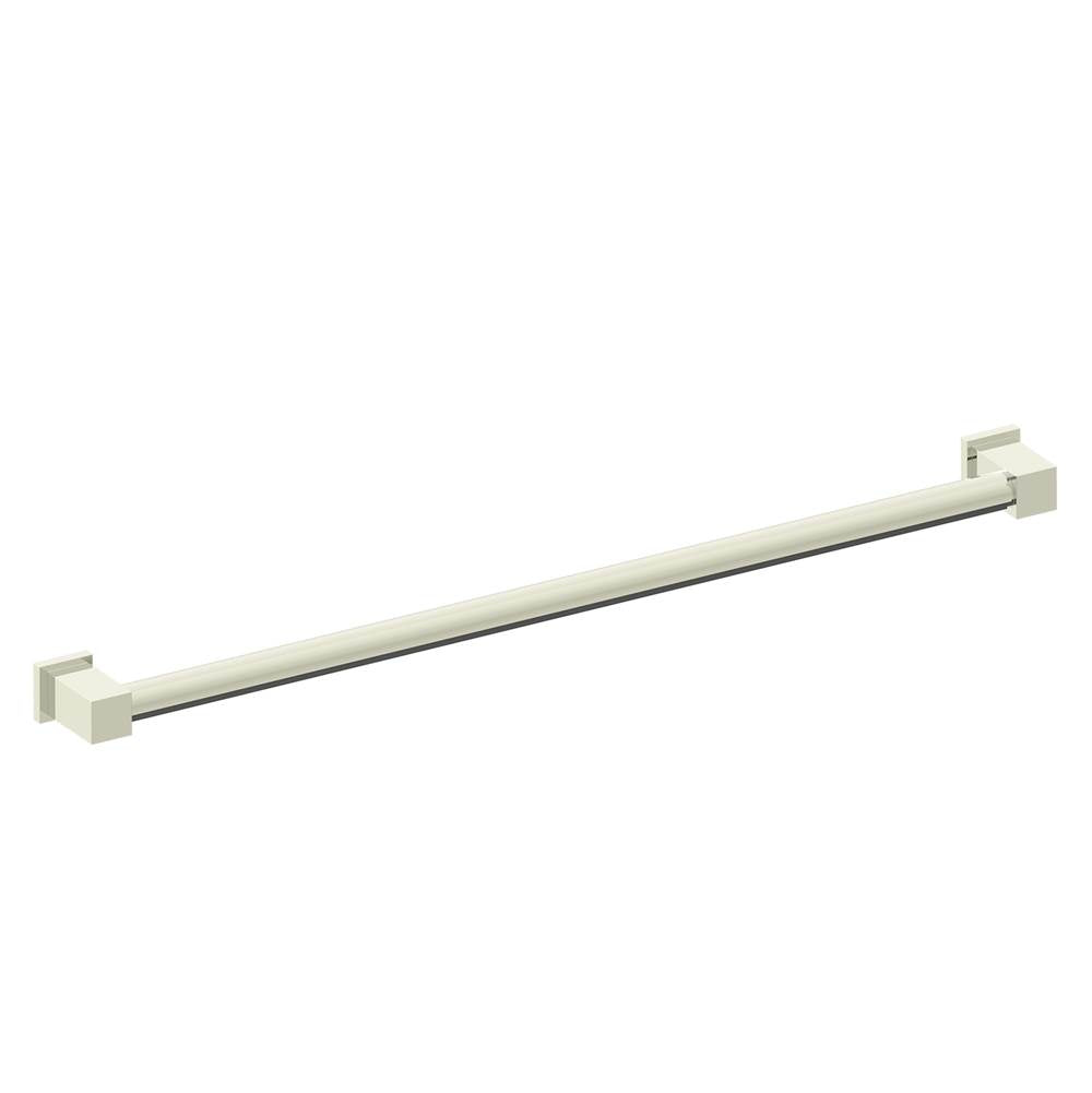 Kartners - 9800 Series  36-inch Round Grab Bar with Square Ends-Polished Nickel - Polished Nickel