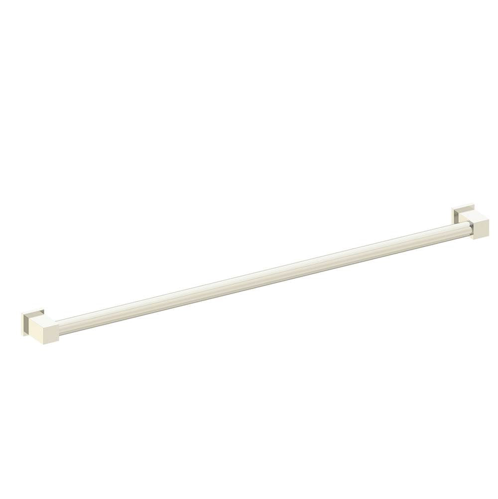 Kartners - 9800 Series  42-inch Round Grab Bar with Square Ends-Brushed Nickel - Brushed Nickel