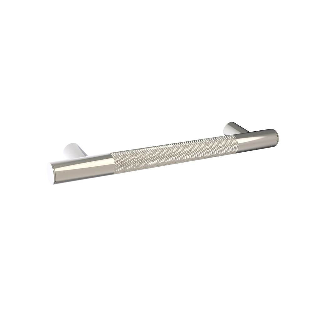 Kartners - 9900 Series Knurled 12-inch Grab Bar-Polished Nickel - Polished Nickel