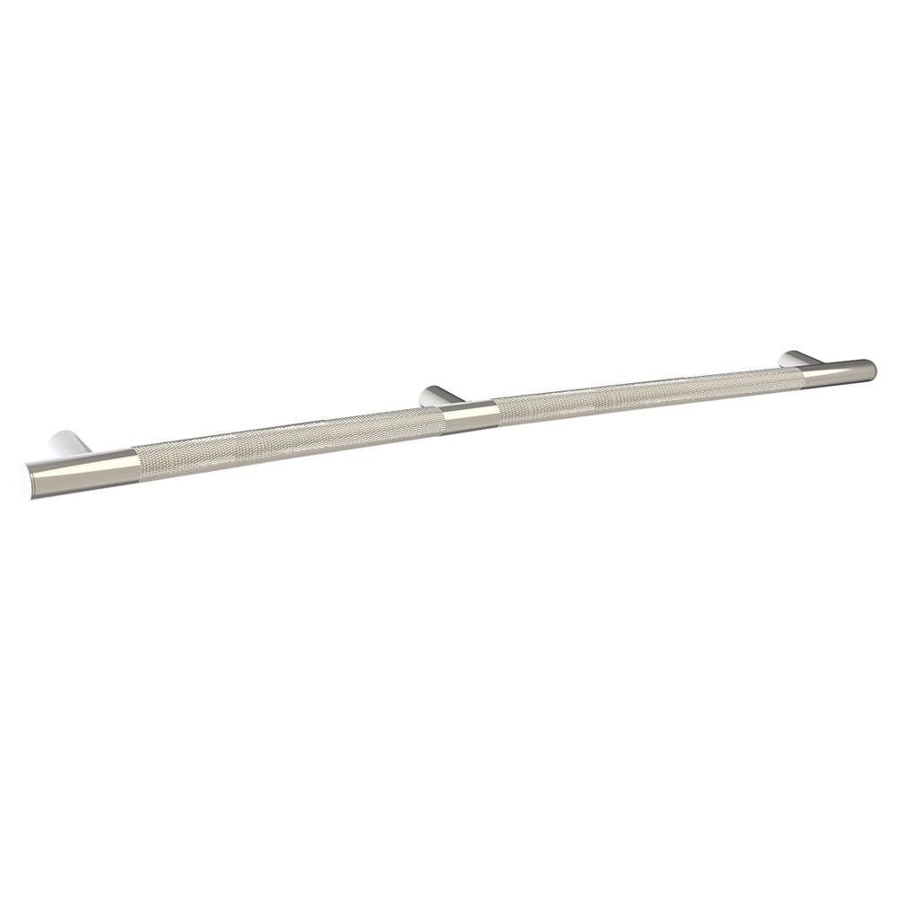 Kartners - 9900 Series Knurled 42-inch Grab Bar-Polished Nickel - Polished Nickel