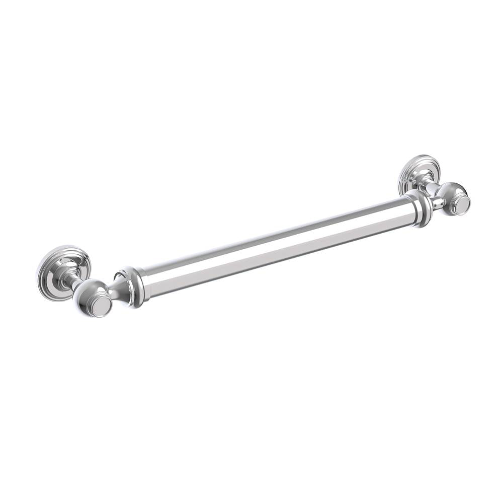 Kartners - Traditional Series 18-inch Round Grab Bar-Polished Chrome - Polished Chrome