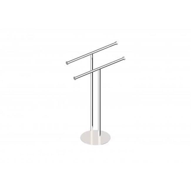 Kartners - Free Standing - Round Toilet Paper Holder-Antique Black - Antique Black