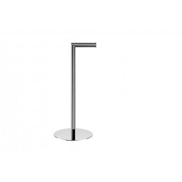 Kartners - Free Standing - Round Toilet Paper Holder-Antique Nickel - Antique Nickel