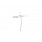 Kartners - HOTEL - 9.5-inch Squeegee and Bracket-Polished Chrome - Polished Chrome