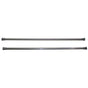 Kartners - Shower Rods - 6 Feet (72-inch) Straight Shower Rod with Round Ends-Polished Chrome - Polished Chrome