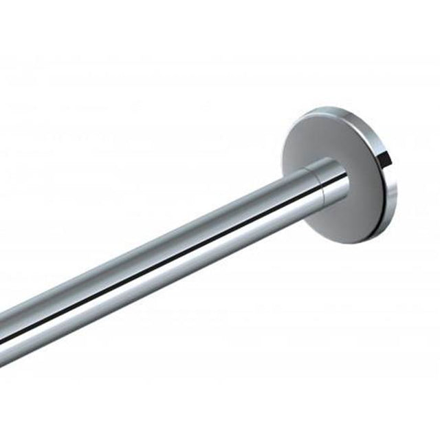 Kartners - Shower Rods - 5 feet Stainless Steel Shower Rod-Matte Black - Matte Black