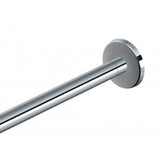 Kartners - Shower Rods - 6 feet Stainless Steel Shower-Matte Black - Matte Black