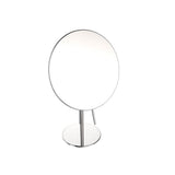 Kartners - Mirror - Free Standing Round Single Sided Mirror-Polished Chrome - Polished Chrome