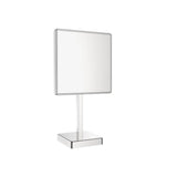 Kartners - Mirror - Free Standing Square Single Sided Mirror-Brushed Nickel - Brushed Nickel
