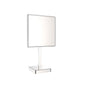 Kartners - Mirror - Free Standing Square Single Sided Mirror-Polished Chrome - Polished Chrome