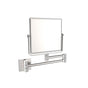 Kartners - Mirror - 6-inch x 6-inch Square Wall Mounted Mirror-Polished Chrome - Polished Chrome