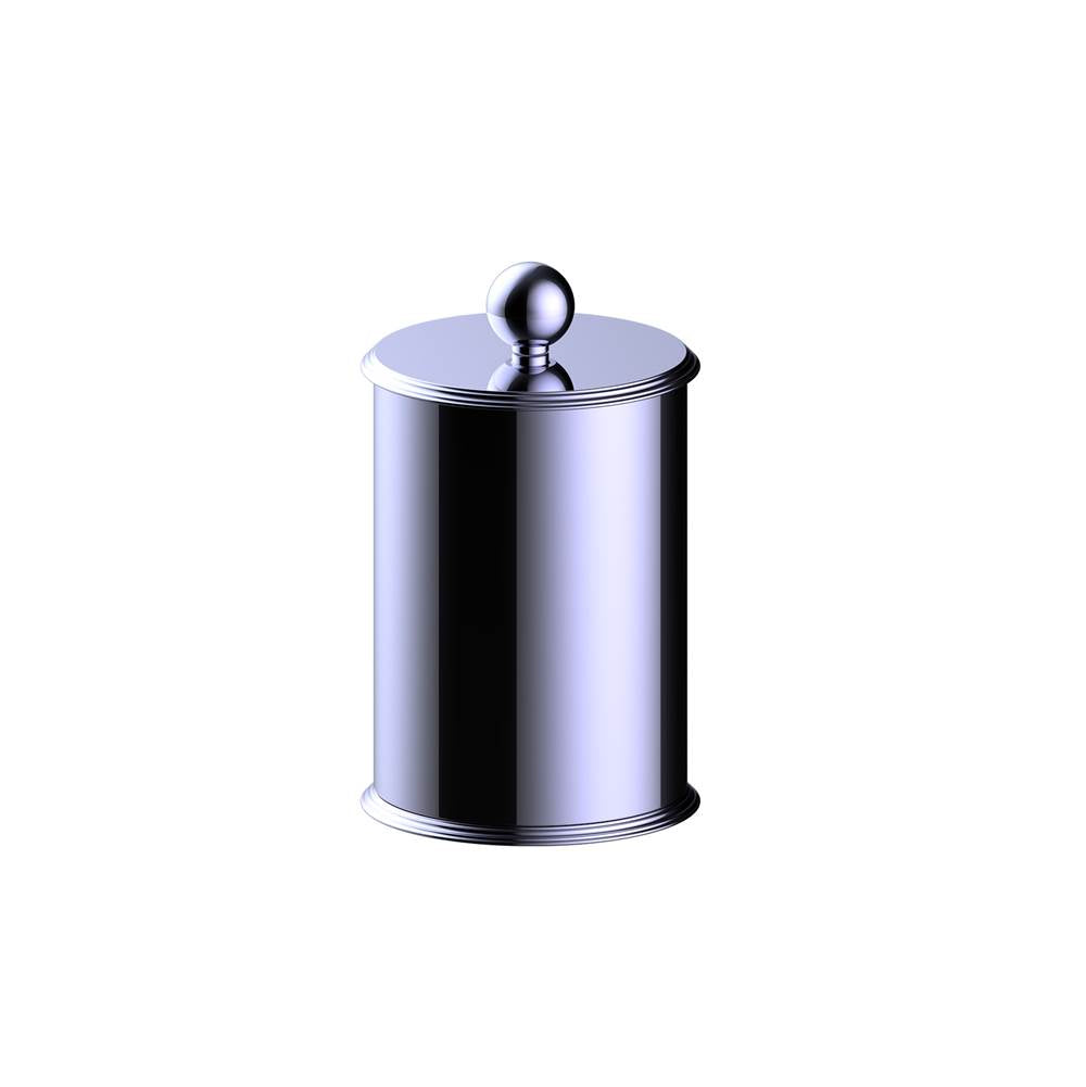Kartners - FLORENCE - Large Size Bathroom Vanity Countertop Canister-Polished Chrome - Polished Chrome